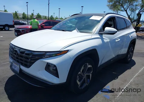 2022 Hyundai Tucson Hybrid Limited из США, поврежденный, VIN KM8JECA18NU034049